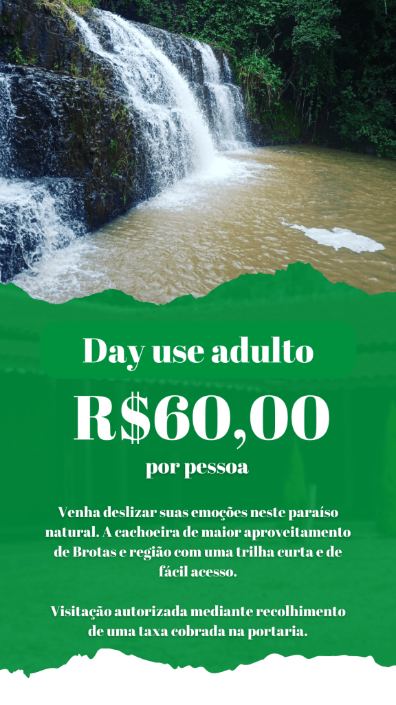 Camping em Brotas SP, Cachoeira Escorregador